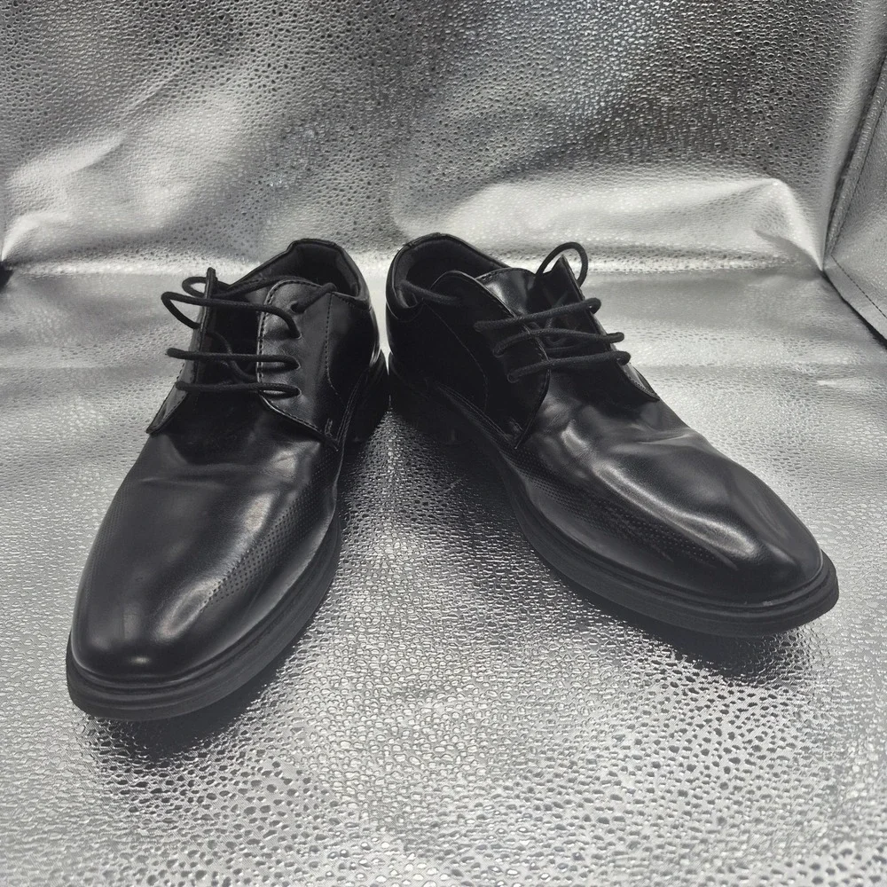 Restoration Charles Mens Black Lace Up Formal Dress Shoes 4M 702546